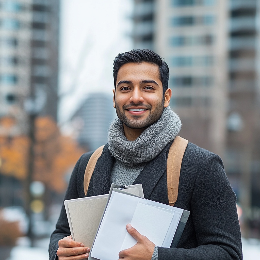 A_hopeful_immigrant_professional_standing_outdoo